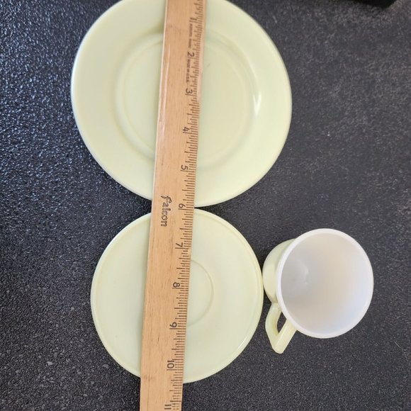 1930s Hazel Atlas 20th Century Little Hostess Pastel Tea Placesetting child cup - Picture 9 of 10